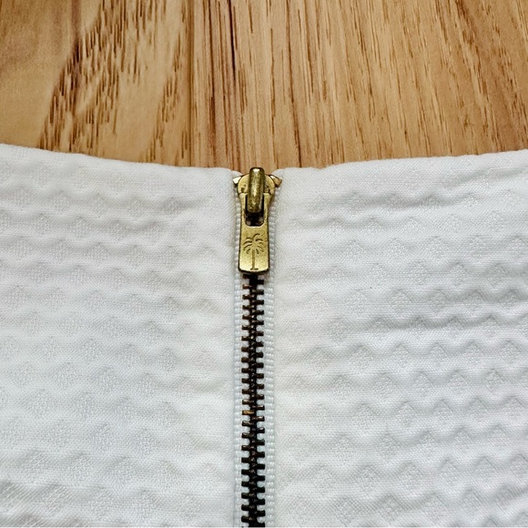 Lilly Pulitzer Gabby Shift Dress in Resort White w Gold embroidery sz 4-like new - Picture 12 of 16